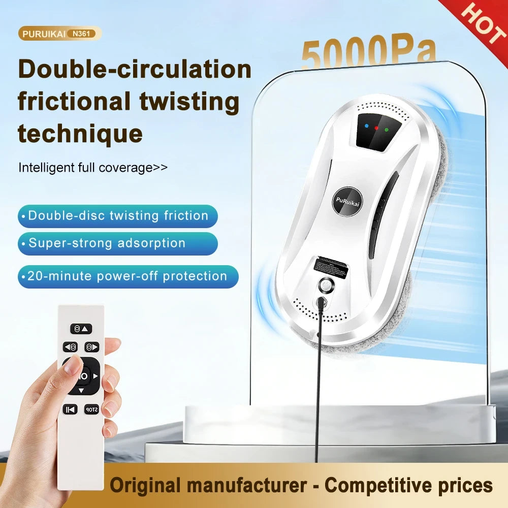 Remote Controlled Window Cleaning Robot