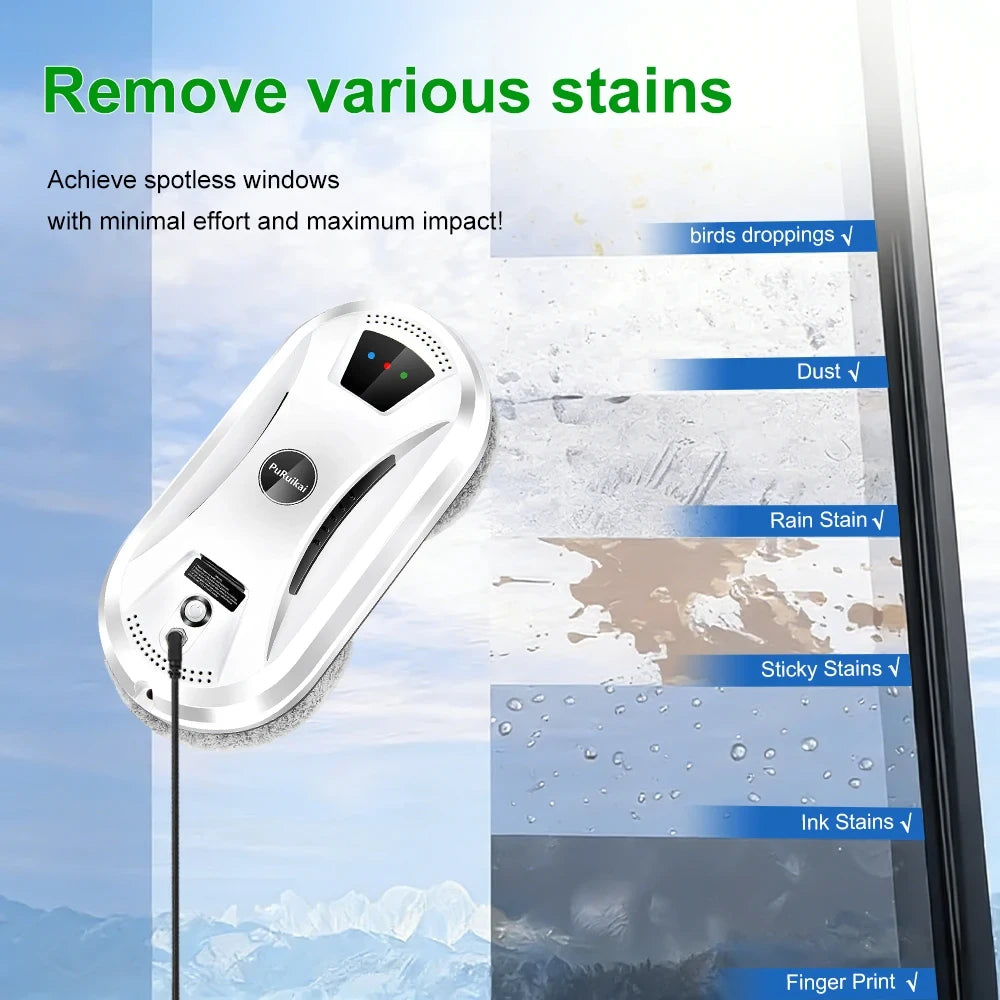 Remote Controlled Window Cleaning Robot