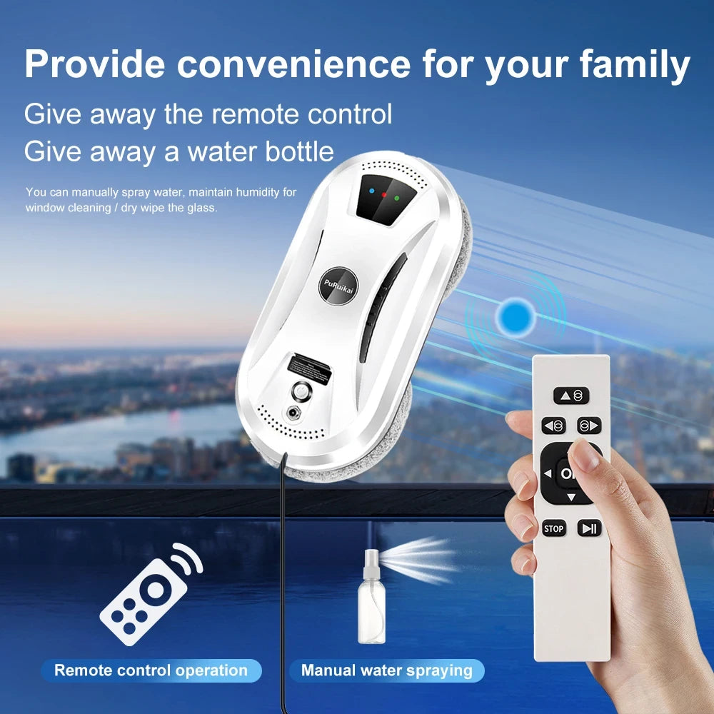 Remote Controlled Window Cleaning Robot