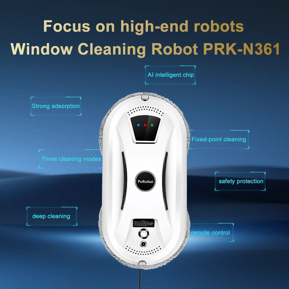 Remote Controlled Window Cleaning Robot
